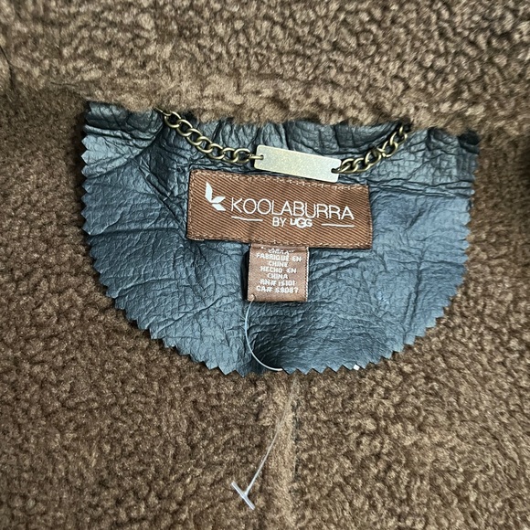 NWT - Koolaburra by UGG Women’s Faux Leather Shearling Biker Jacket - Size L - Picture 11 of 12